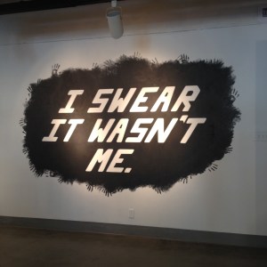 Also as a Friday tradition, I'm going to try and upload a photo I took that didn't end up anywhere else on my social media channels. This week, an ink installation by a few new friends at the university art gallery.