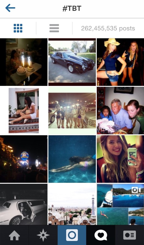 Those are a lot of #tbts.