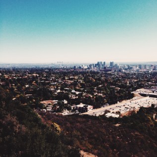 The view from the top of the Getty. 