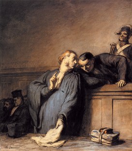 I did get to read this really great article (that used this painting by Honore Daumier as its photo) for extra credit for this class. Click through to read it.