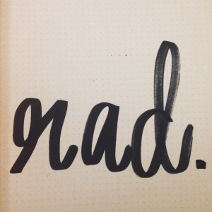 I did a quick series of sketchbook papers on words I use frequently. This was my favorite one.