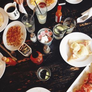 I love brunch. Whoever came up with the idea for brunch is a genius. 